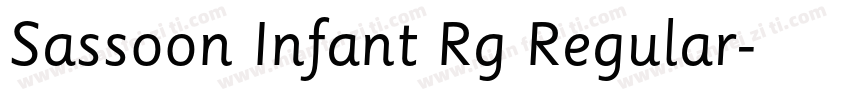 Sassoon Infant Rg Regular字体转换